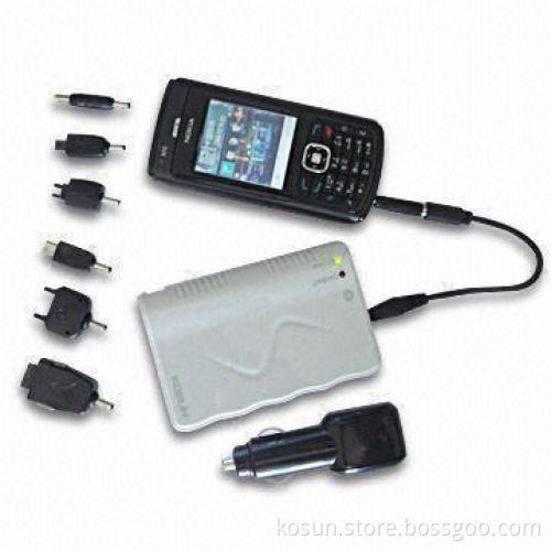 Portable Power Bank with 1,700mA Capacity and 3 Hours Charging Time